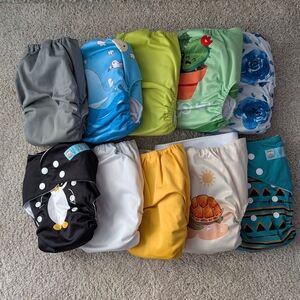Colorful Kids Cloth Diaper Set